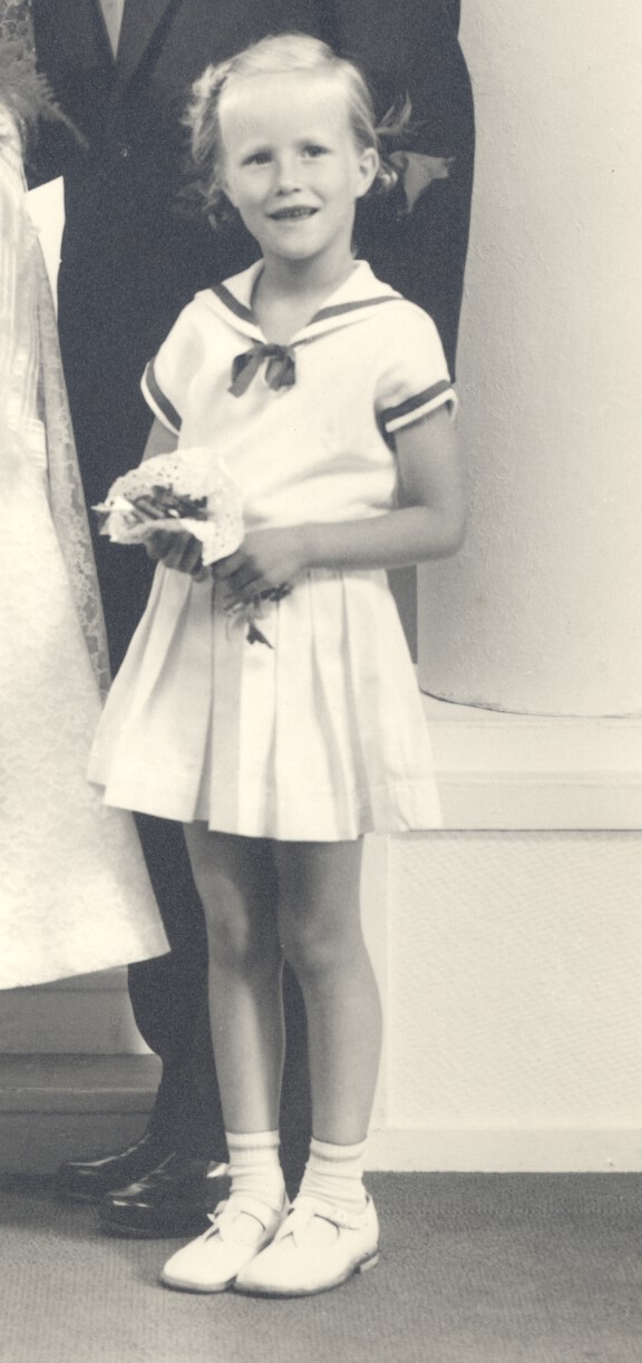 Agneta är brudtärna 1955